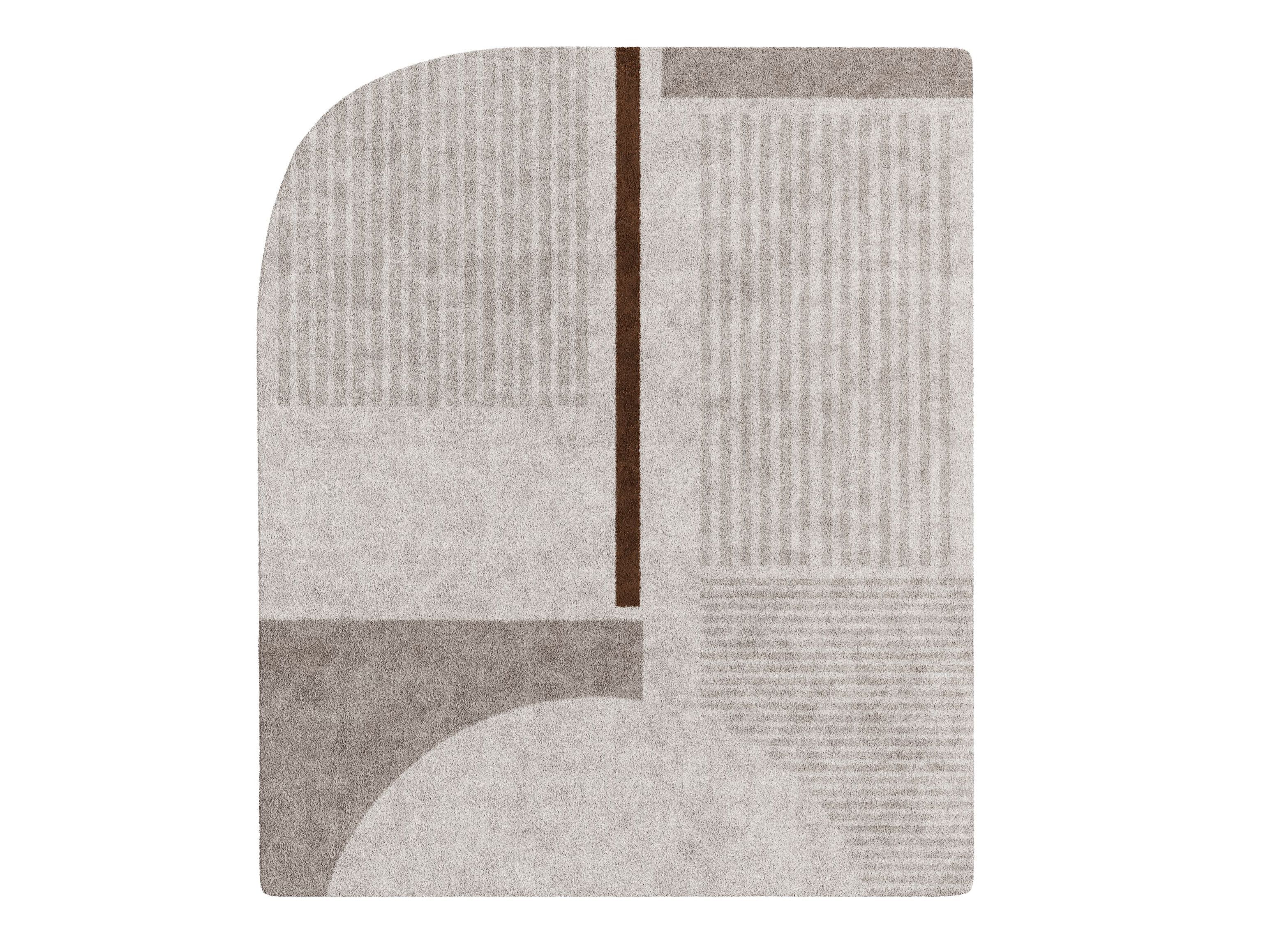 Ковер ручной работы из шерсти с геометрическим рисунком Capital Collection DOLCEVITA ARCH-00118474