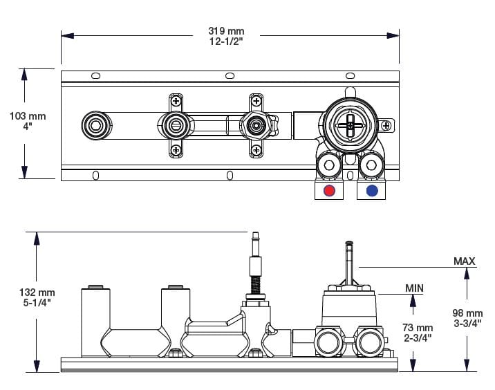 Встраиваемый корпус для смесителя BARIL ROU-2000-99 ARCH-00009349 - Вид №2