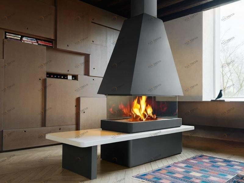 Piazzetta Облицовка камина сталью Panoramic sun-id-1443854