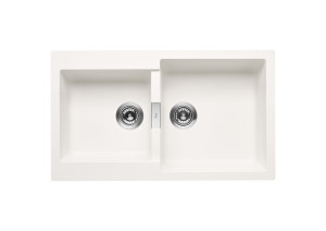 A880160020 Двусторонняя мойка QUARZEX® с 2 чашами ROCA Oslo