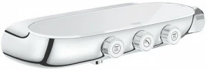 Внешняя часть термостатического смесителя для душа GROHE Grohtherm SmartControl на 3 выхода, хром (34713000)
