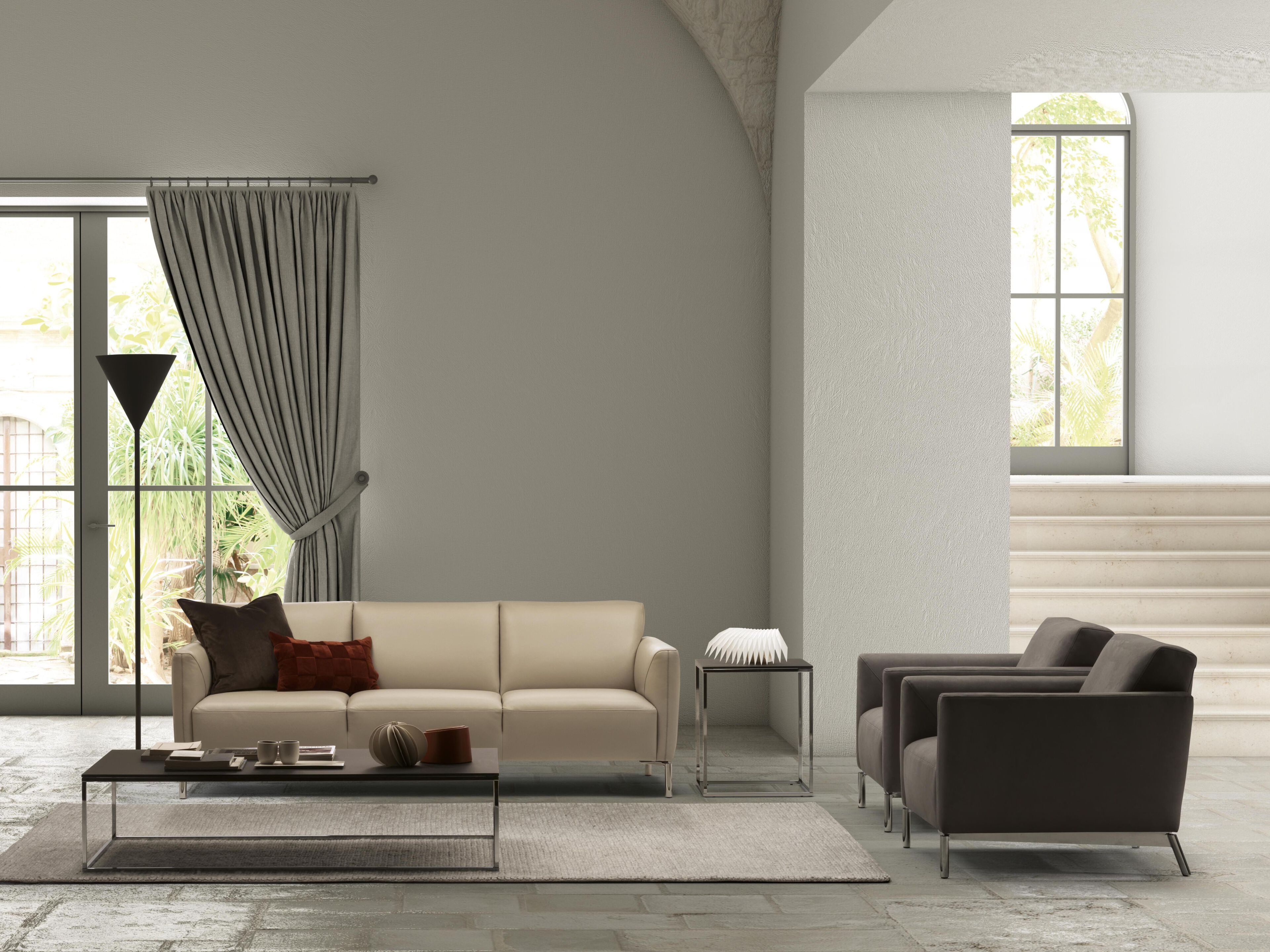 3-местный кожаный диван Natuzzi Italia стрейч ARCH-00147843 - Вид №1