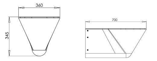 46259 Подвесной унитаз настенный Хромированный PURUS Steel Германия - Вид №1