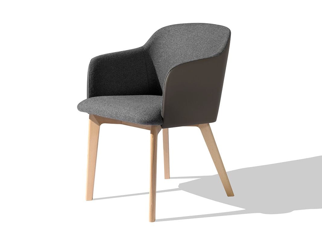 Стул для зала ожидания с подлокотниками SCHNEEWEISS interior Klara ARCH-00128076 - Вид №1