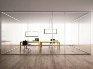 ALBED Раздвижная стеклянная мобильная стена для офиса All ways