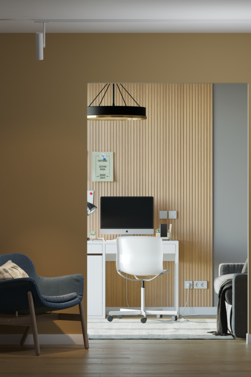 Стеновая 3D панель из реек  AP122505.95 HANNAHHOLZ  - Вид №2