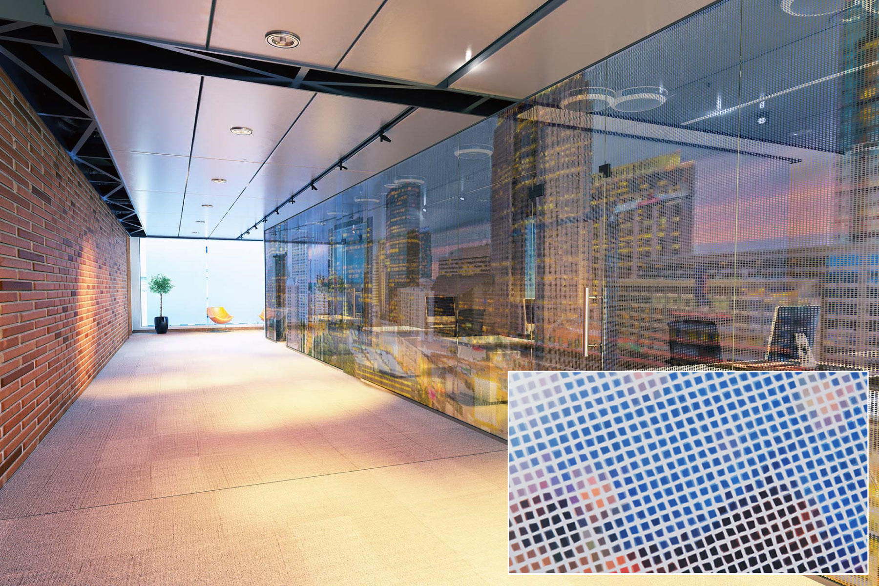 FSRT365 Перегородка из стекла vivispectra vektr с индивидуальной прослойкой в ​​стандартной отделке Forms-surfaces  - Вид №9