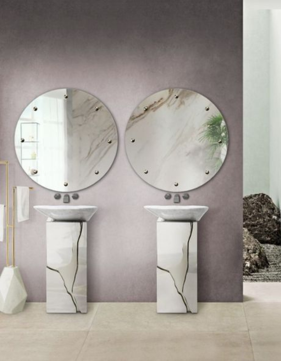 Lapiaz Marble Freestanding Напольная раковина стоящая прямоугольная Covethouse  - Вид №2