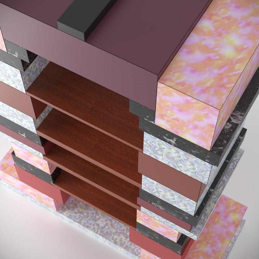 De Rosso Открытый книжный шкаф из ламината HPL Limited edition sun-id-1459608 - Вид №1