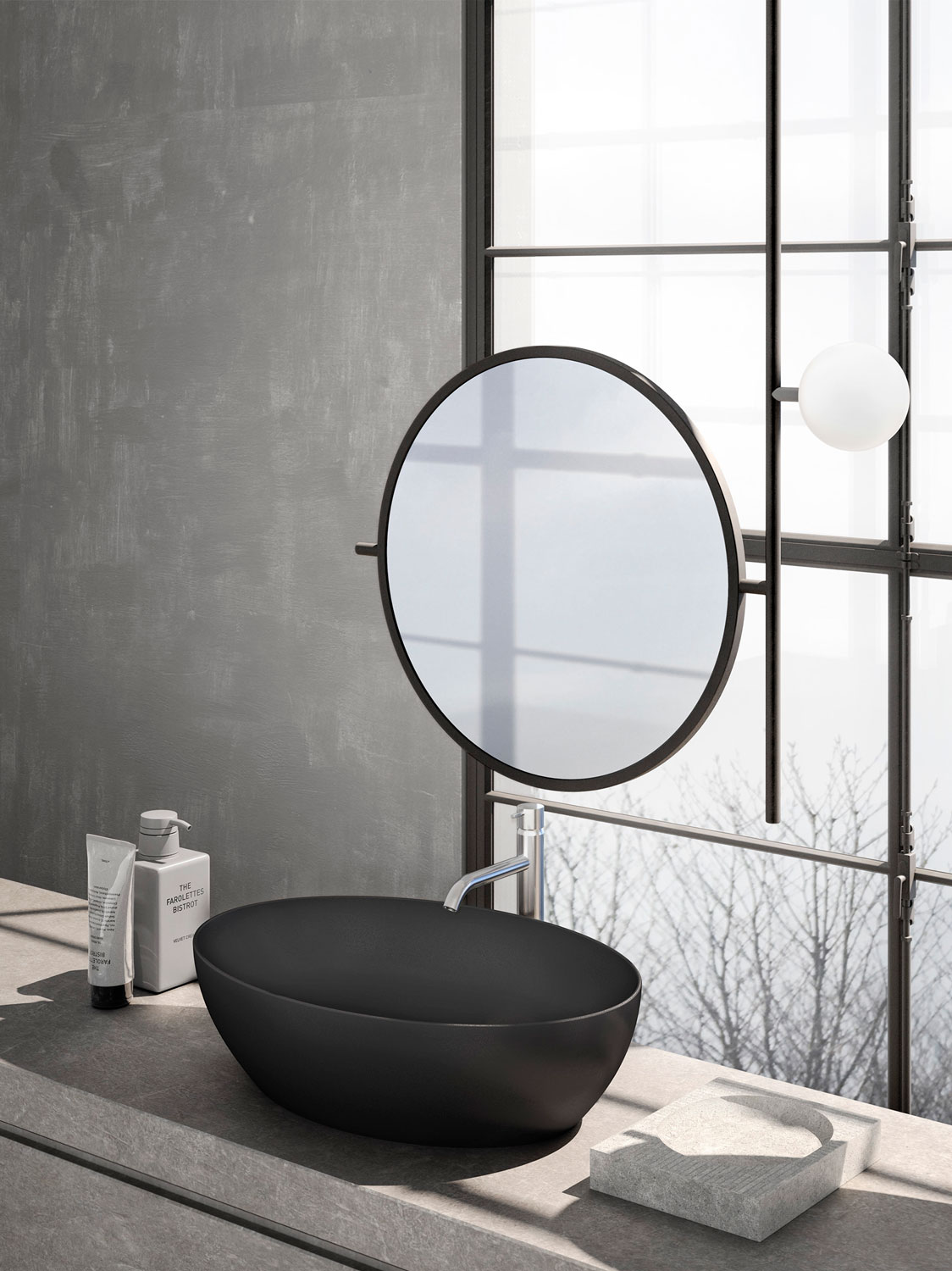 884226 Накладная раковина на столешницу  овальная GSI ceramica  - Вид №3