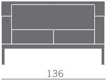 Kastel 2-х местный кожаный диван Kristall sun-id-1451387 - Вид №1