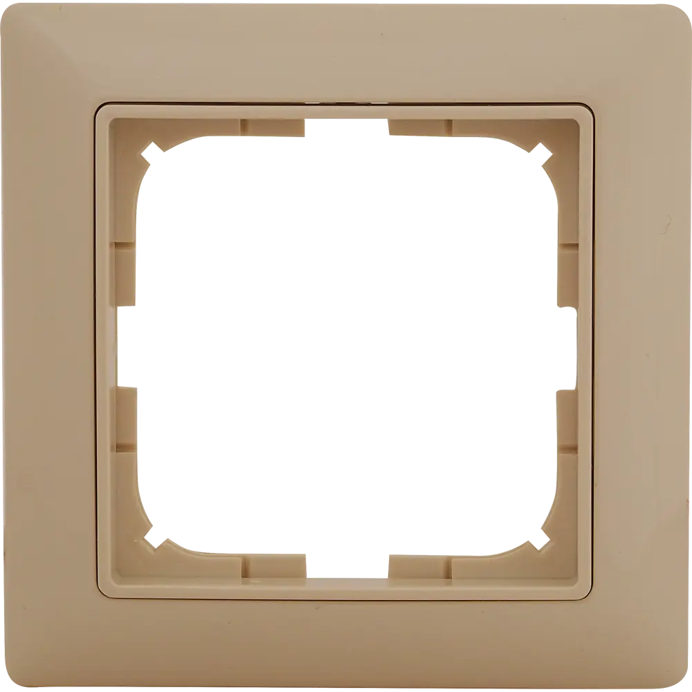 Рамка для розеток и выключателей ABB Basic55 1 пост, цвет бежевый 13593618 STLM-2010432 Basic 55