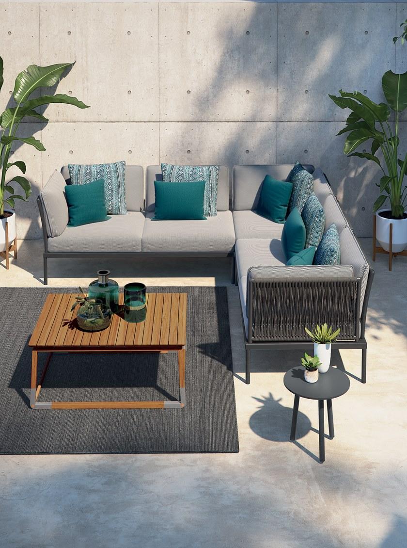 Atmosphera Низкий прямоугольный столик для сада из тика Cycle Cy.tc. - Вид №3