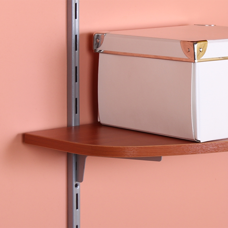 Полка фигурная , 800x250x16 мм, вишня LJPS0325 Public Steel Россия  - Вид №3