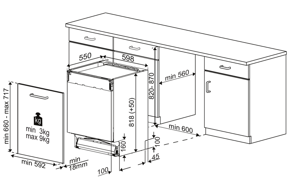 9987750 Встраиваемая посудомоечная машина Indesit DI 4C68 STDN-0048435 - Вид №13