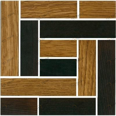 Мозаика и 3D панели из дерева Tarsi Версаче 2d902r Дуб Селект с брашью (Текстурированная) 164.5х164.5 мм 1401100083