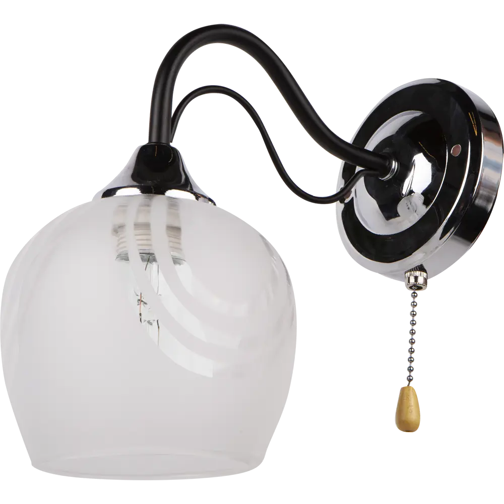 Бра Katy, 1хЕ27х60 Вт, цвет венге/хром 82001590 STLM-2023461 JLIGHT  - Вид №1