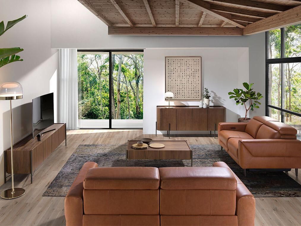 Деревянный шкаф для телевизора с распашными дверцами Angel Cerda Nature Life ARCH-00099712 - Вид №4