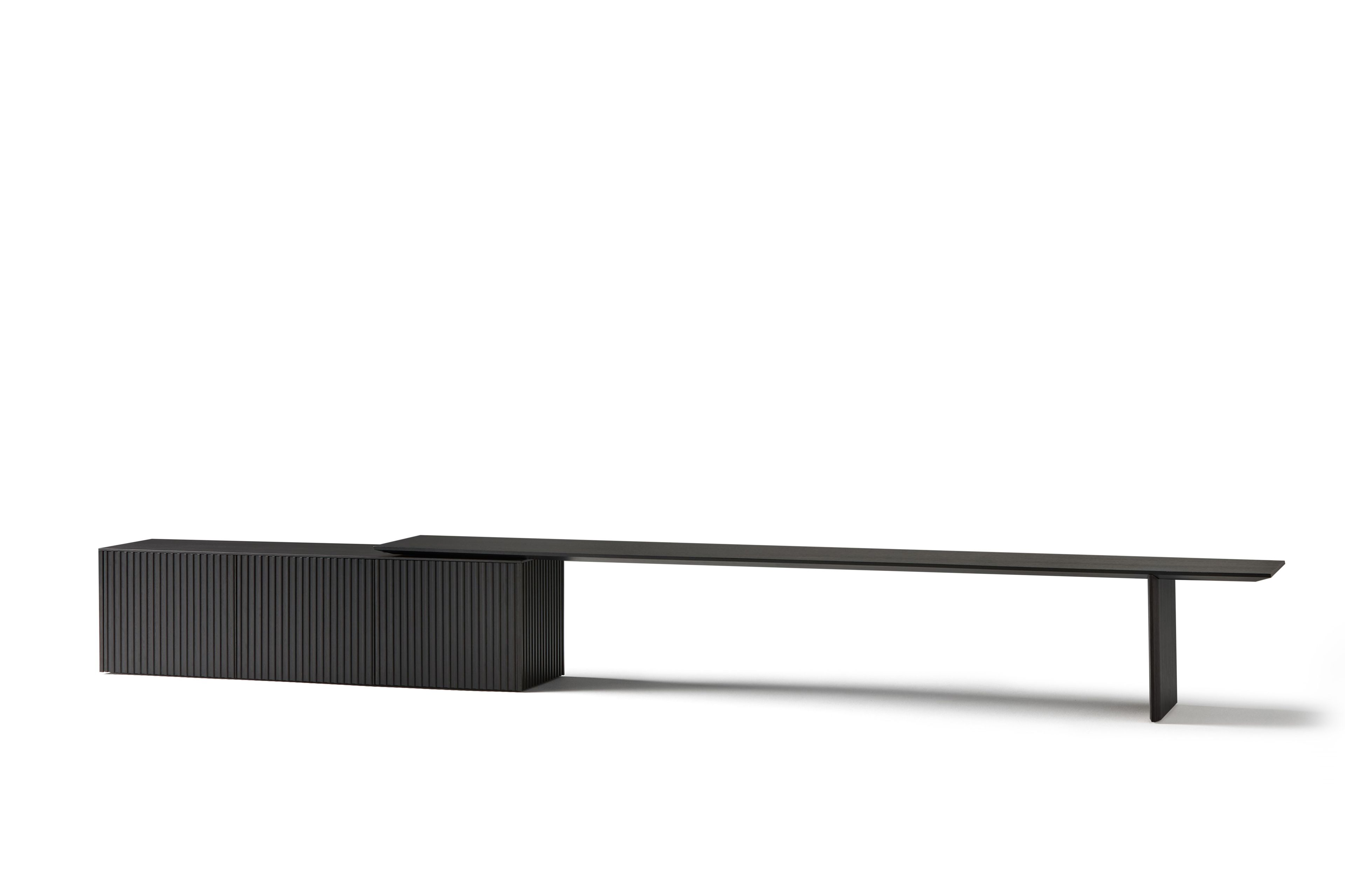 Деревянный шкаф для телевизора с распашными дверцами Punt VELASCA EXTENSIBLE ARCH-00141981 - Вид №32