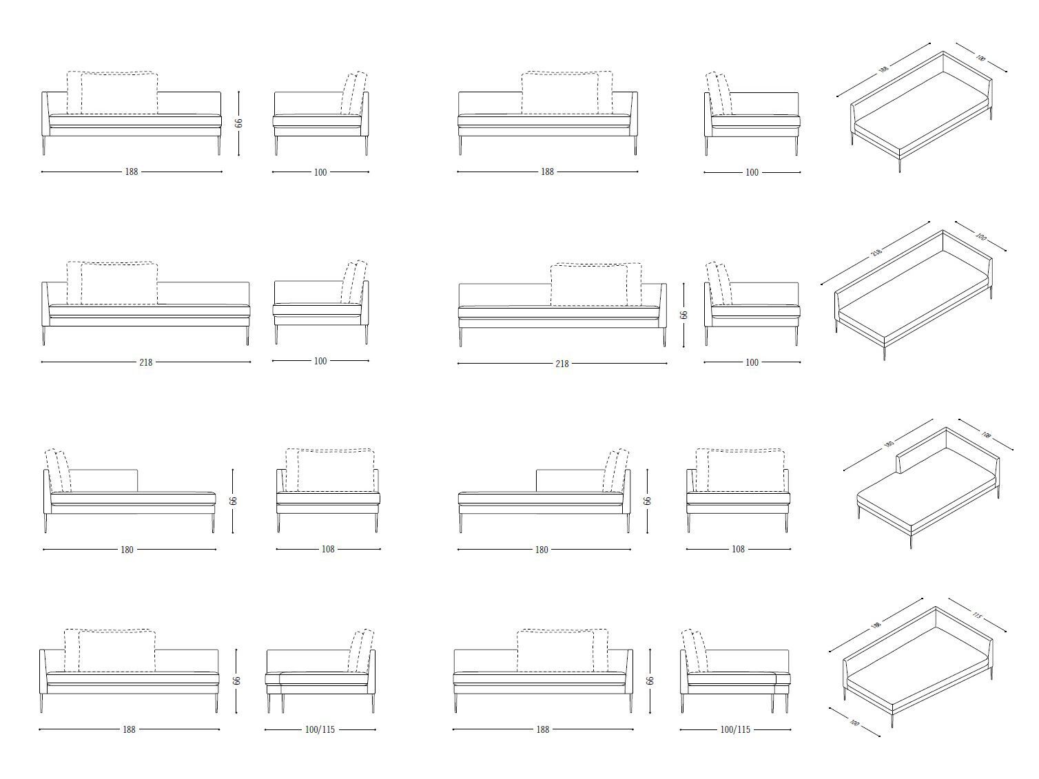 4-местный кожаный диван COR Pilotis ARCH-00102058 - Вид №4