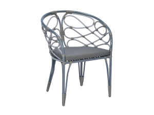 Алюминиевый садовый стул с подлокотниками