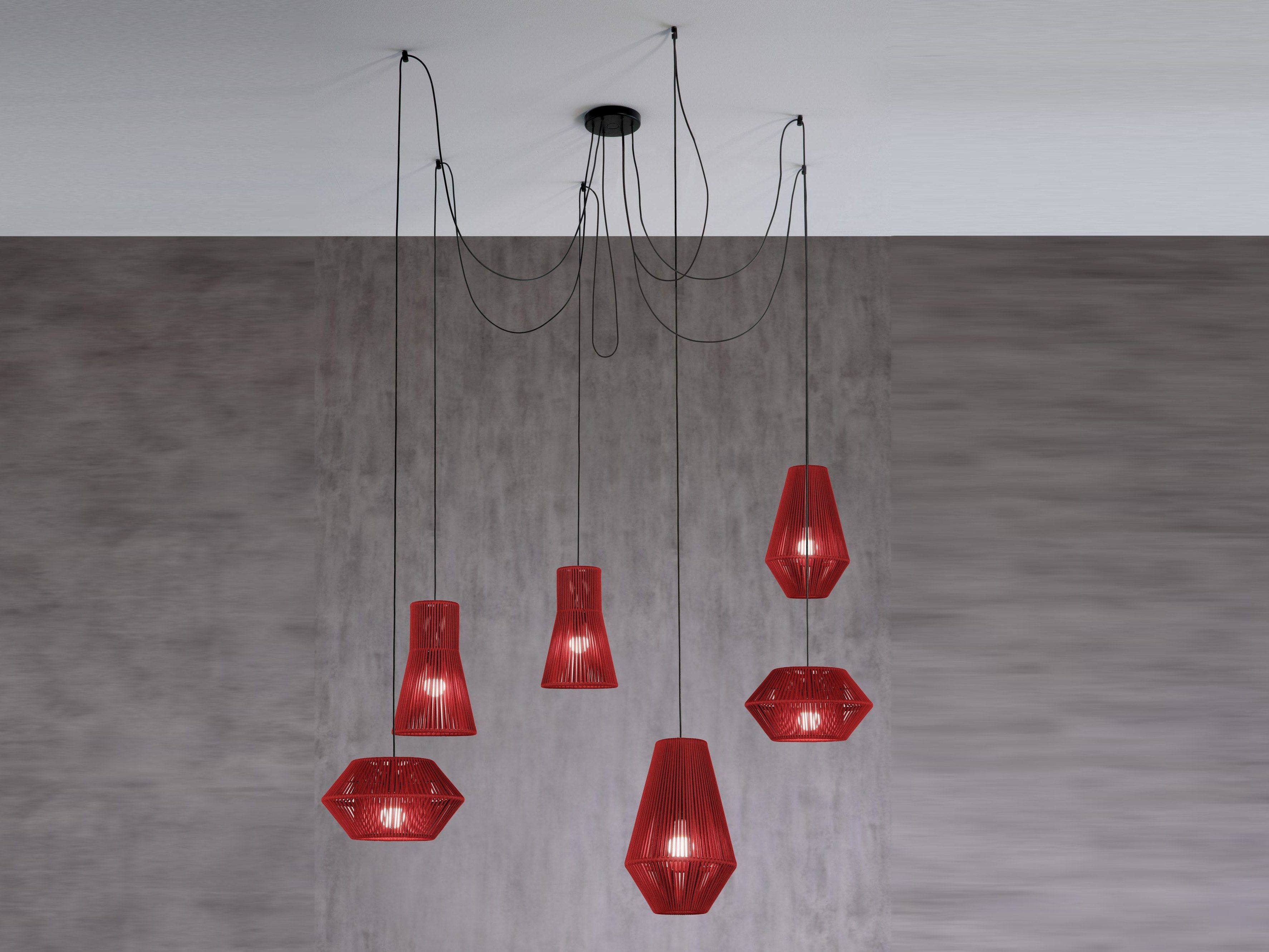 Регулируемая веревка и металлическая светодиодная подвесная лампа Olé Lighting Kit Pop-Up ARCH-00071946 - Вид №3