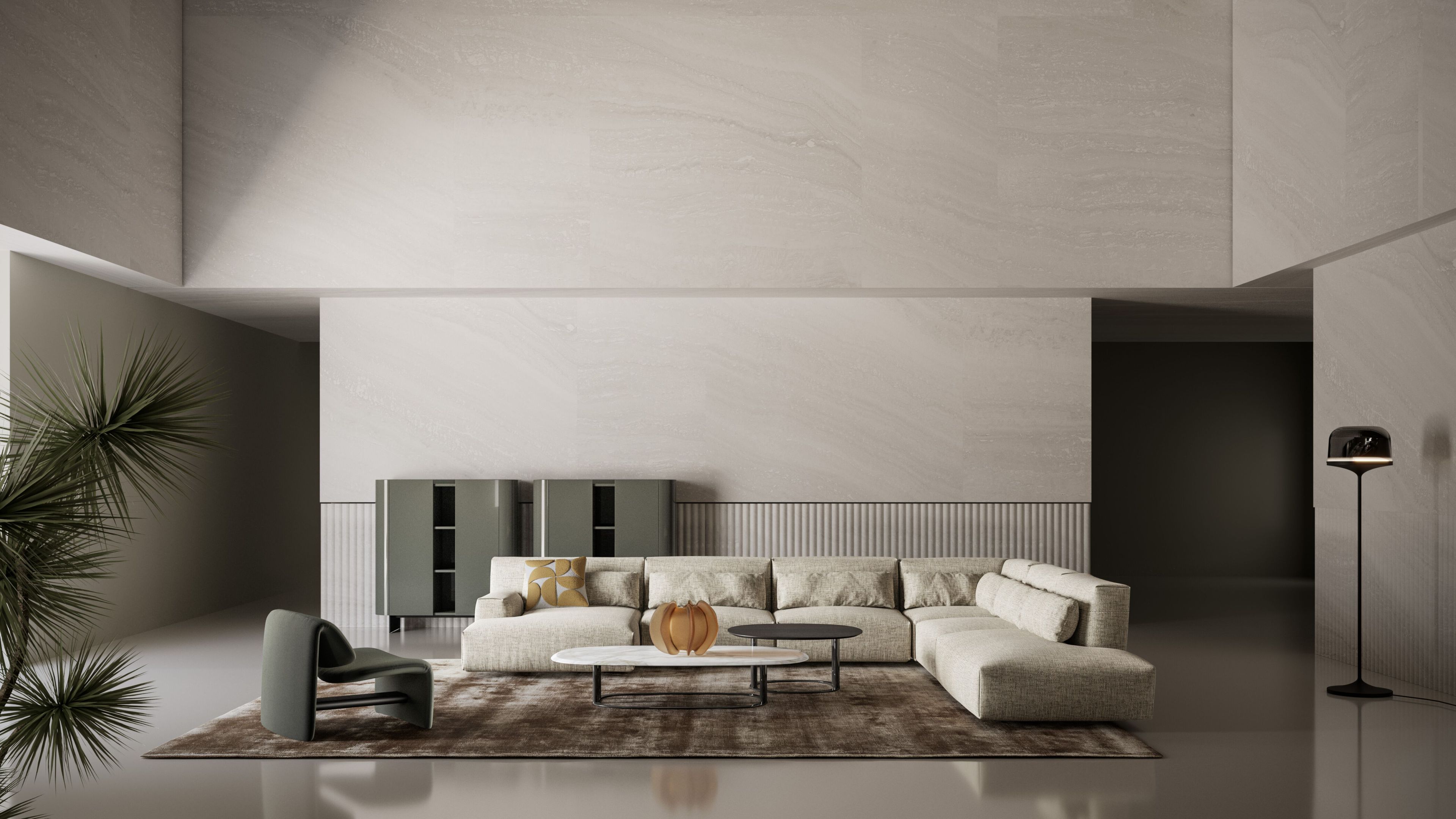 Модульный тканевый диван BONALDO BELLOALTO ARCH-00083950 - Вид №1