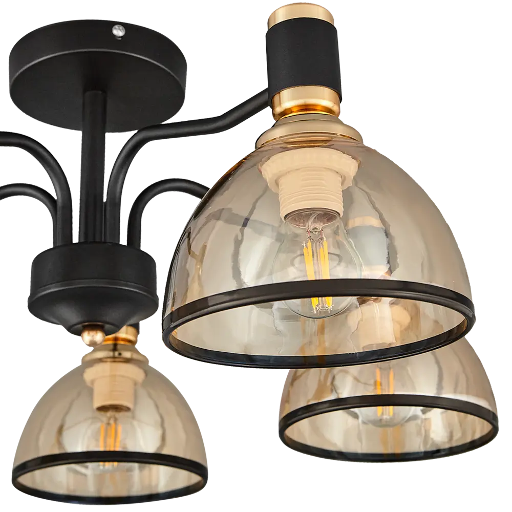 Люстра потолочная Jlight Opi 3138/5C цвет черный/золото 84315596 STLM-2021284  - Вид №5