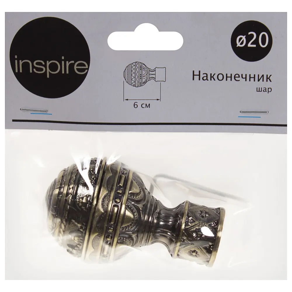 Наконечник «Ампир» 6 см цвет золото антик INSPIRE STLM-2025530 - Вид №6