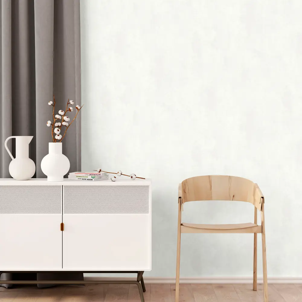 ОБОИ 1,06Х10М ФЛИЗ ZEN БЕЛ ED7101-00 83273613 STLM-2170177 EURO DECOR - Вид №2