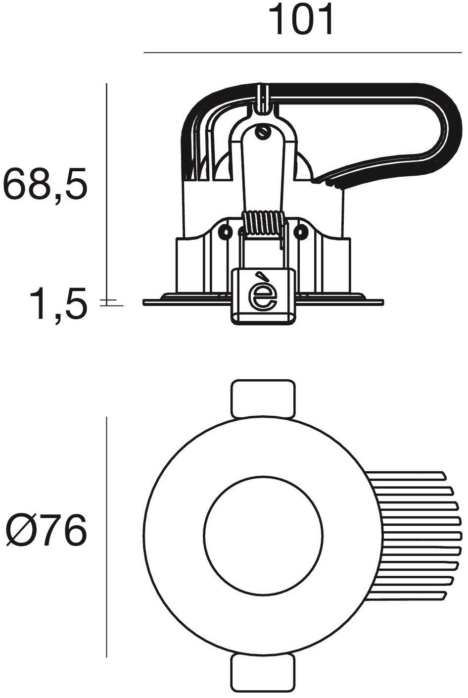 Linea Light Group Круглый встраиваемый светодиодный светильник из алюминия sun-id-1377915 - Вид №4