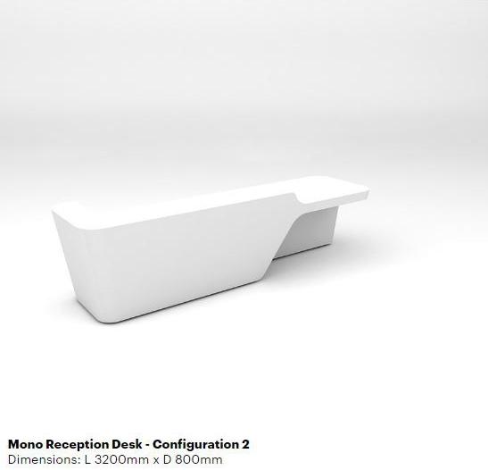 Isomi Стойка администратора для модульного офиса из твердой поверхности Mono sun-id-1428660 - Вид №3