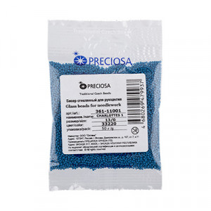361-11001 Бисер Чехия CHARLOTTE 1 13/0 1.7 мм 50 г PRECIOSA