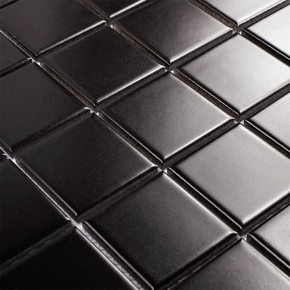 Мозаика керамическая Smart Mosaic Homework Black Matt 30.6x30.6 см цвет черный 82909310 STLM-2087121 - Вид №3