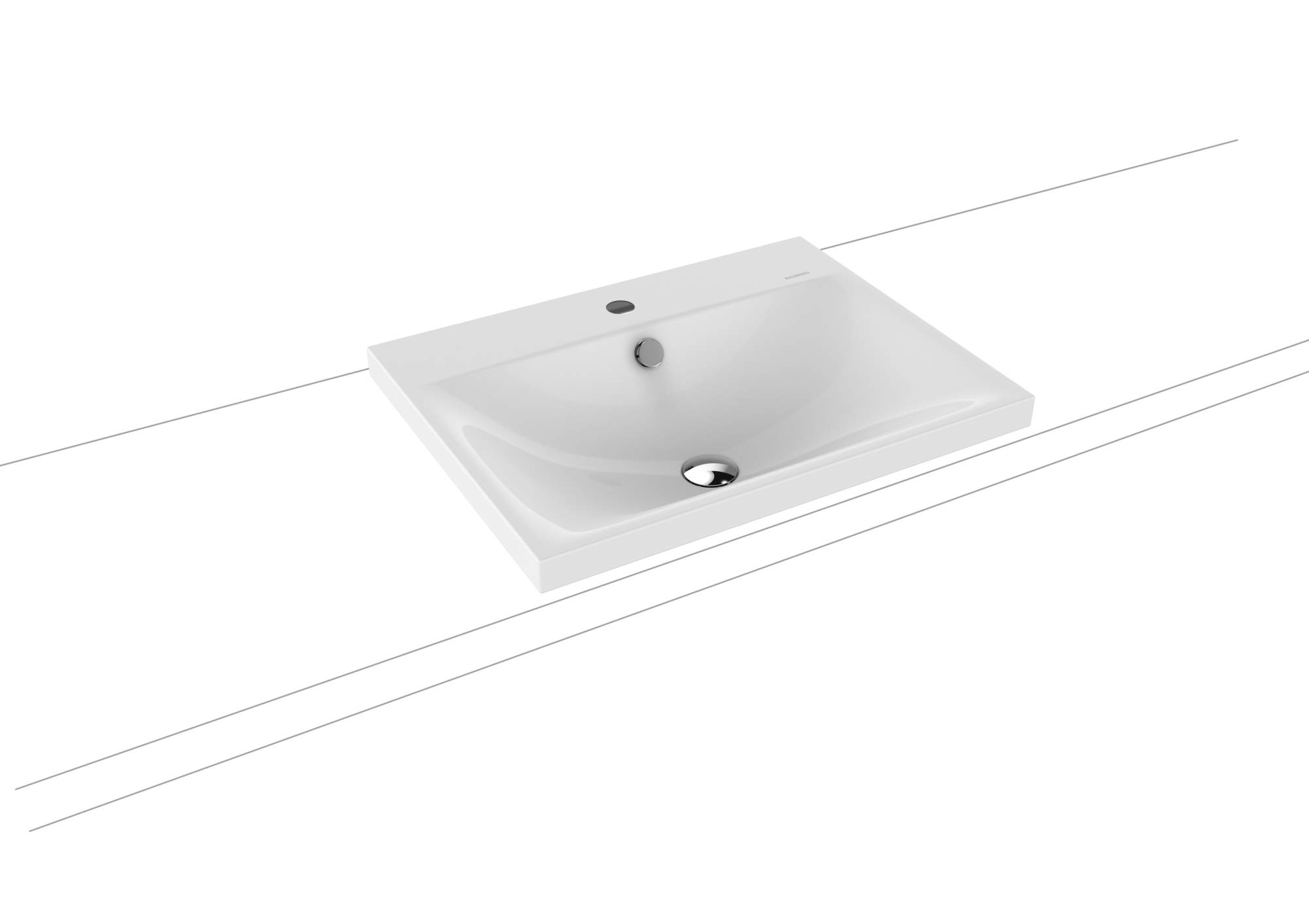 Умывальник KALDEWEI Сталь эмалированная 3040 1 альпийский белый 304033191