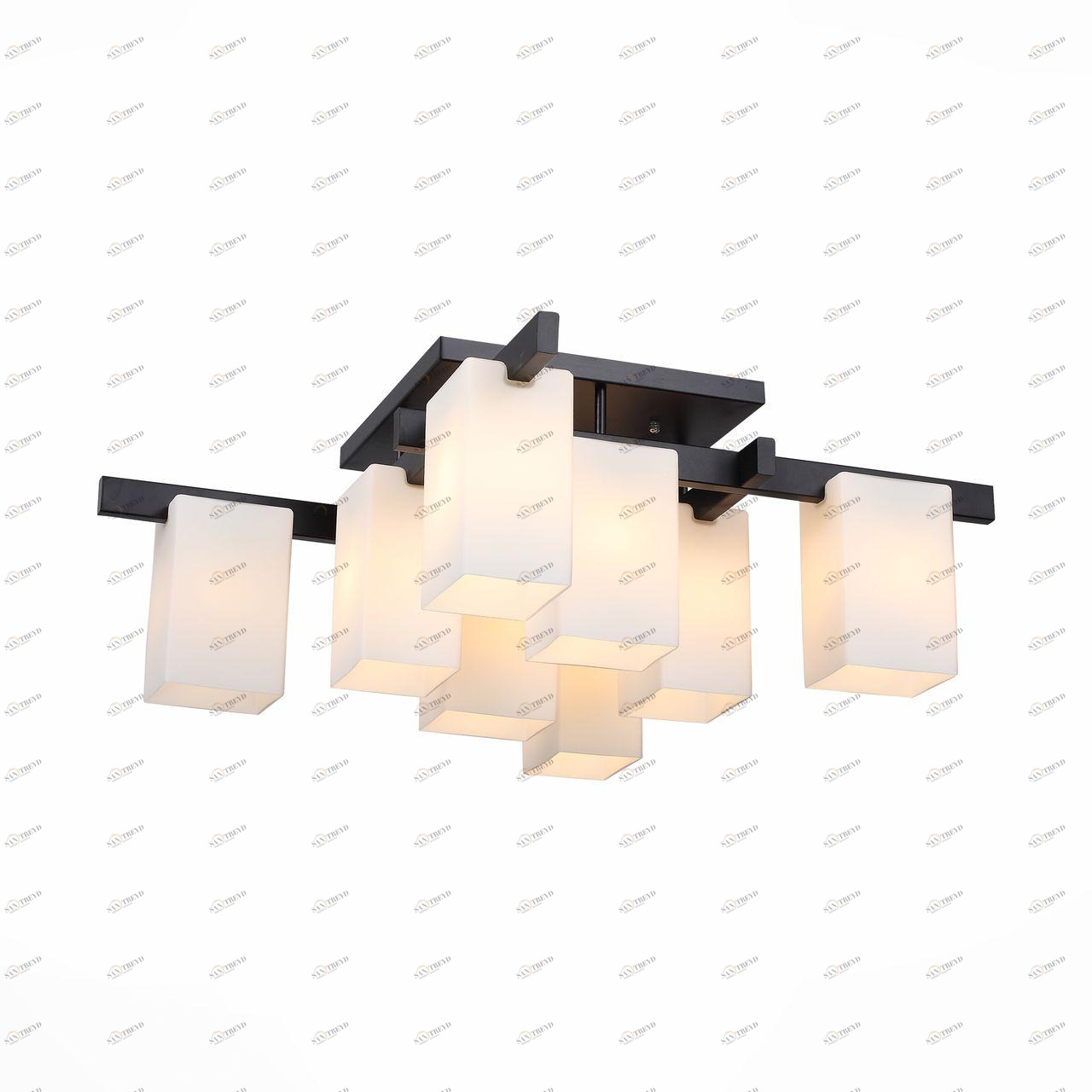Потолочная люстра ST Luce Caset SL541.402.08 ST LUCE ДИЗАЙНЕРСКИЕ, CASET BLACK 109080 Белый 