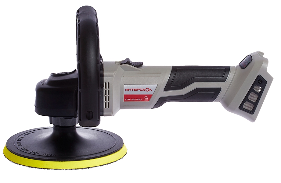 Полировальная машина ИНТЕРСКОЛ УПМ-180/18ВЭ АПИ 18V  , Без ЗУ, Без АКБ 9978190 STDN-0141092 - Вид №1
