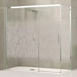 Душевой уголок 120x90 ROSE ROSSE PH+F Novellini ROSE ROSSE с принтом Rose 2