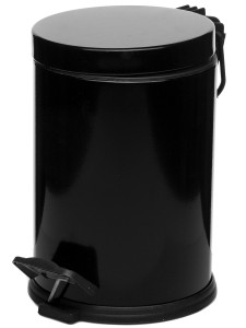 Вёдра с педалью и крышкой Aquila 3L Mini Black NAVAKO