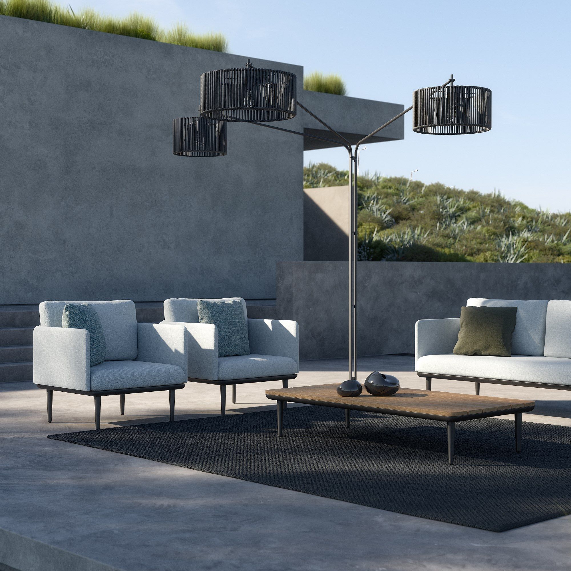 Тканевое садовое кресло с подлокотниками Royal Botania Styletto Lounge ARCH-00077438 - Вид №5