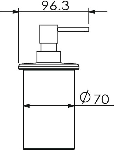 23023A Дозатор настольный цвет хром LANGBERGER LUGANO - Вид №3