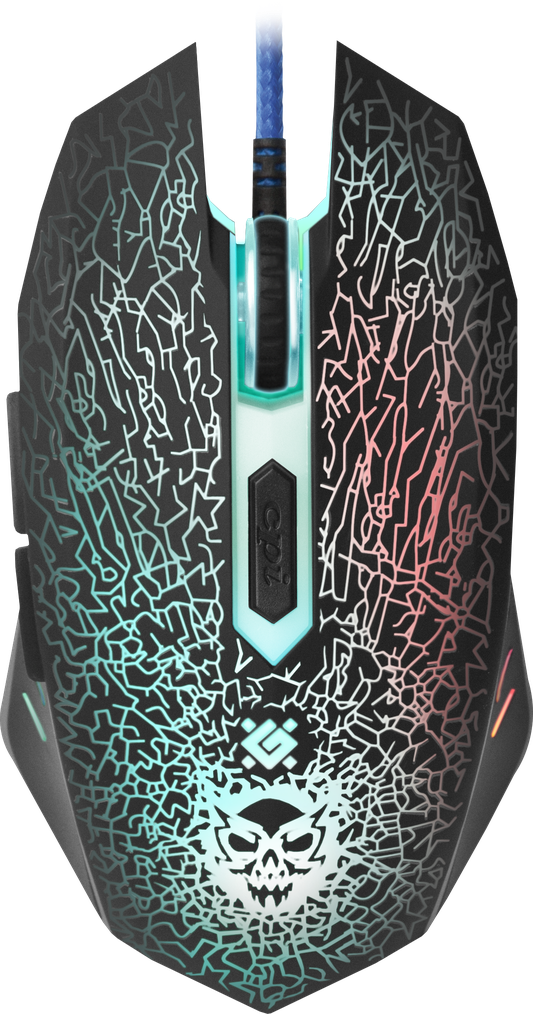 52110 проводная игровая мышь shock gm-110l оптика,6кнопок,800-3200dpi Defender Santreyd 