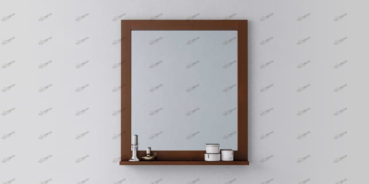 Avila Dos Зеркало COUNTRY в раме с полкой 70x80 Color 27 COLONIAL COUNTRY MIRRORS 2900466N27