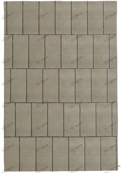 Porro Прямоугольный шерстяной коврик ручной работы Enigmi sun-id-1378940