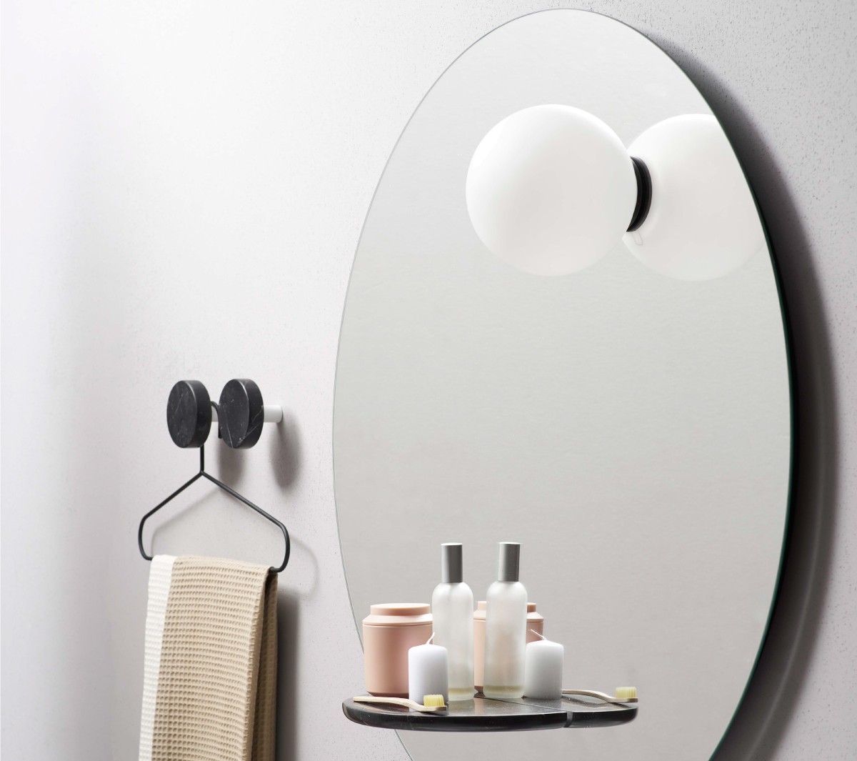 Ex.T Float Настенное зеркало с полкой и светильником EXSPFLOATNM  - Вид №2