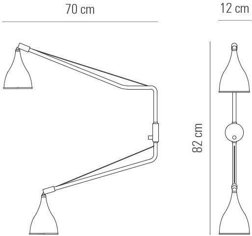 NORR11 Настенный светильник из стали Le six sun-id-1396120 - Вид №4