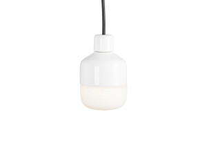 Открытый подвесной светильник из фарфора и опалового стекла
