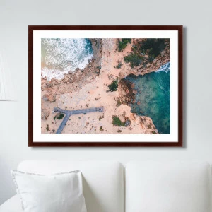 Арт-фотография в деревянной раме 78,5х100 см Melbourne, Australia КАРТИНЫ В КВАРТИРУ  264832 Белый;голубой;разноцветный