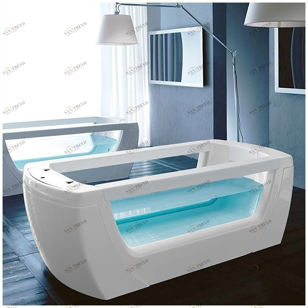 Ванна Gruppo treesse Vision VTL-V1381 белая стеклянная прозрачная VTLV1381