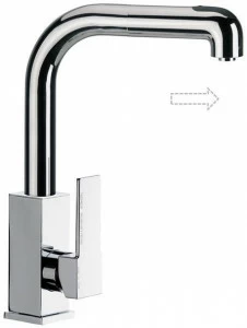 Remer Rubinetterie Смеситель для кухни из хромированной латуни с вытяжным душем Gourmet Q 82 c